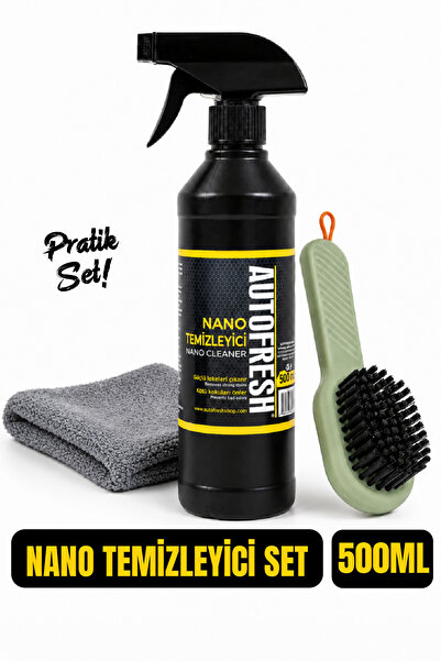 AutoFresh Nano Temi̇zleyi̇ci̇ 500 Ml Set Yeni̇ Formül Güçlü Etki̇ Mi̇krofi̇be...