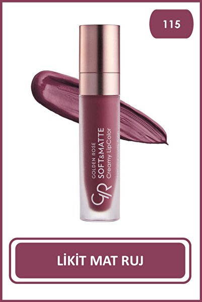 Golden Rose Soft&Matte Creamy Lipcolor 112 Jojoba ve Avokado Yağlı Yumuşak Ma...