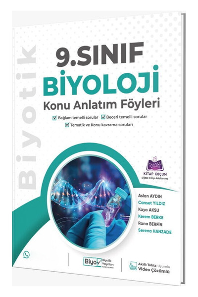 Biyotik Yayınları 9. Sınıf Biyoloji Konu Anlatım Föyleri 2027