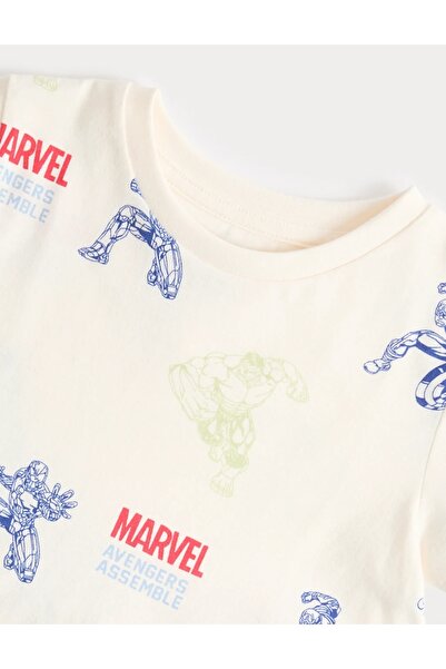 Marks & Spencer Pijamale Marvelâ„¢ din bumbac pur (3-12 ani)