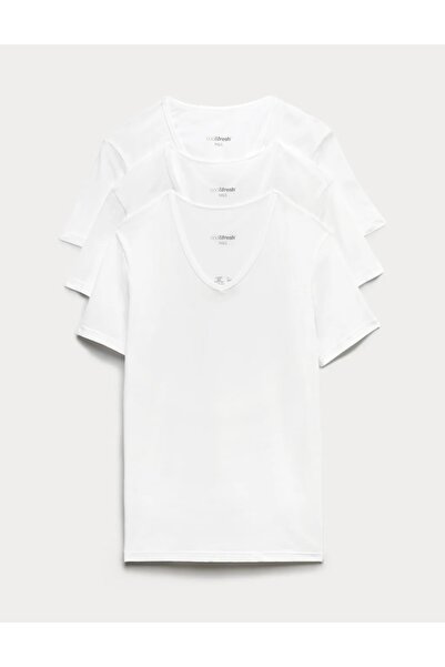 Marks & Spencer 3er-Pack Cotton Rich Cool & Fresh™ V-Ausschnitt-Westen