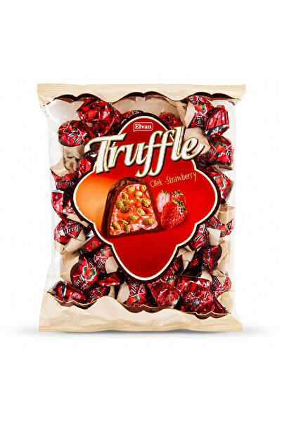 Elvan Truffle Çilekli 1000 Gr. (1 Poşet)