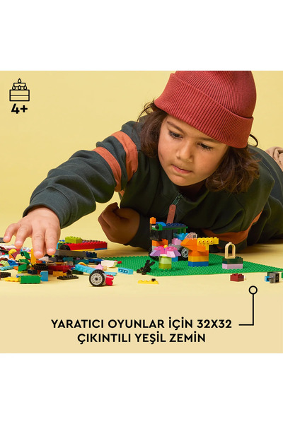 LEGO ® Classic Green Baseplate 11023 Building Kit for Kids (1 Piece)