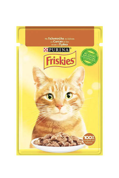 Friskies Hrana umeda pentru pisici Friskies cu curcan in sos, 85 g