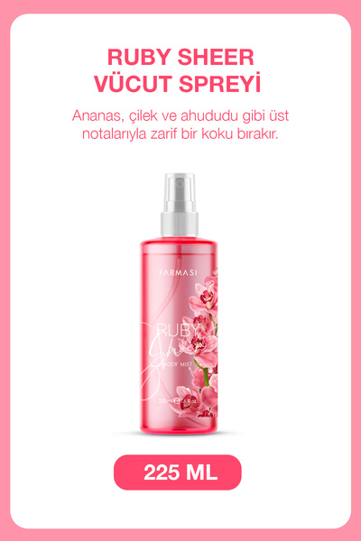 Farmasi Ruby Sheer Vücut Spreyi 225 ml