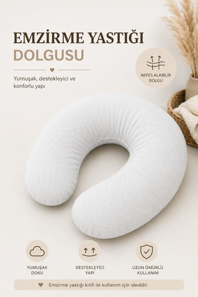 mordesign Breastfeeding Pillow Filler Interlining Fabric 100% Bead Fiber Moth...