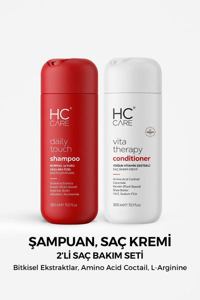 HC Care Hc Şampuan, Saç Kremi 2'li Set