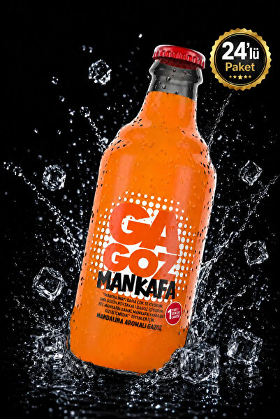 GA GOZ Mankafa Mandalina Aromalı Özel Seri Gazoz - Cam Şişe 250 ml X 24'lüpaket
