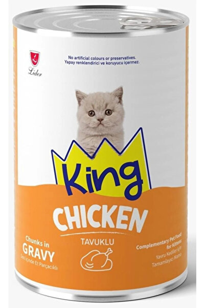 King Tavuk Etli Yavru Kedi Konservesi 400 gr*24 Adet