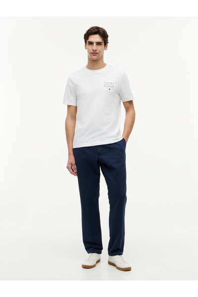 Tommy Hilfiger Pánské tričko s krátkým rukávem Regular Fit s výstřihem do V z...