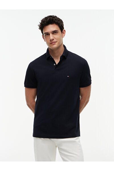 Tommy Hilfiger Pánské tričko s polo límečkem tmavě modré barvy MW0MW17770DW5