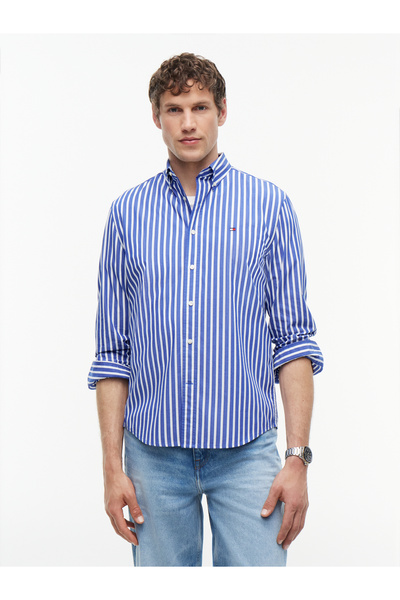 Tommy Hilfiger FLEX POPLIN SEASONAL STRIPE SHT