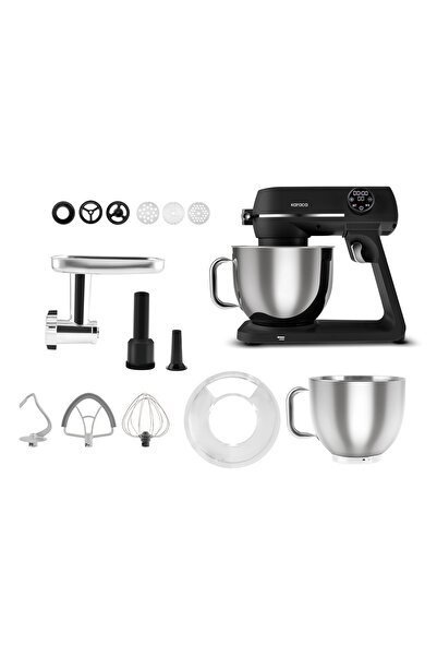 Karaca Multichef Artisan Digital Ekran 7 L Döküm Stand Mikser Siyah 1800w Ham...