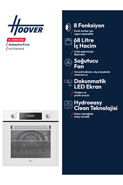 Hoover HOT3161WI/E 70 Lt Ankastre Fırın