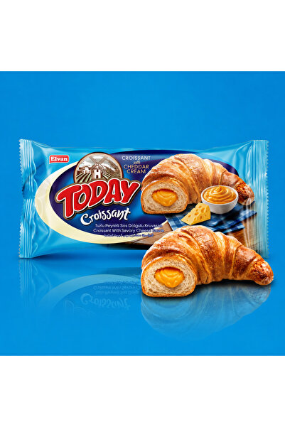 Elvan Today Kruvasan Tuzlu Peynirli 36 Gr. 20 Adet (1 Kutu)