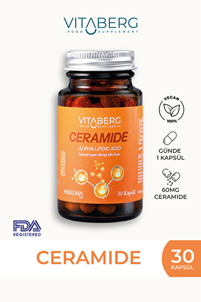 Vitaberg Ceramide 30 Kapsül | Seramid, Alfa Lipoik Asit, Vitamin C, B6 ve B12...