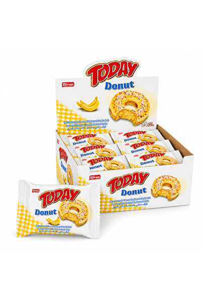 Elvan Today Donut Kek Muzlu 35 Gr. 24 Adet (1 Kutu)