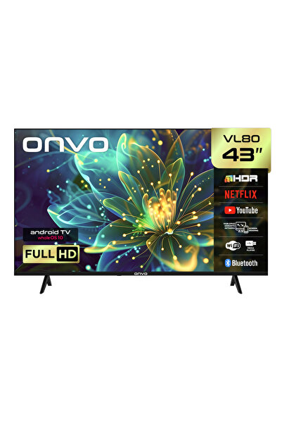 ONVO 43VL80F3FA 43'' 109 Ekran Uydu Alıcılı Full HD WhaleOS LED TV