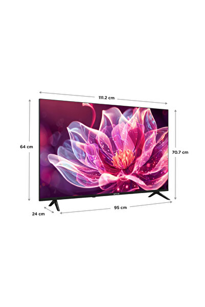 ONVO 50VQ80F2FA 50inc 127 cm FHD Frameless Android Smart QLED TV,Uydu Alıcılı