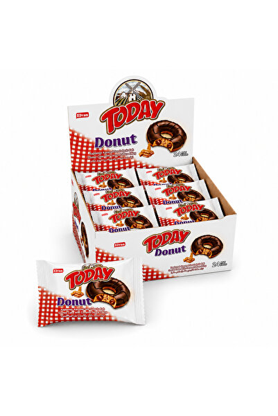 Elvan Today Donut Kek Karamelli 35 Gr. 24 Adet (1 Kutu)