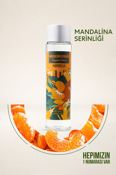 Bargello Mandalina Serinliği 180 ml Cam Dökme Kapak Kolonya -bes