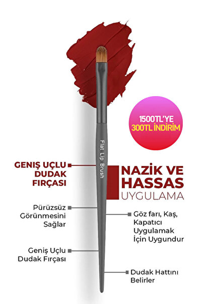 Alix Avien Geniş Uçlu Dudak Fırçası - Flat Lip Brush