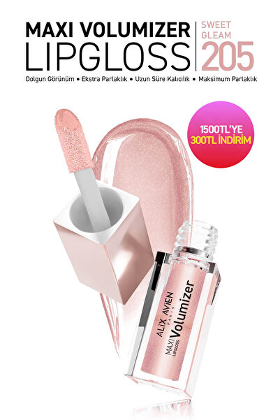 Alix Avien Maxivolumizer Lipgloss 205 - Sweet Gleam - Kalıcı ve Nemlendirici ...