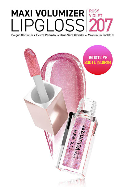 Alix Avien Maxivolumizer Lipgloss 207 - Rosy Violet - Kalıcı ve Nemlendirici ...