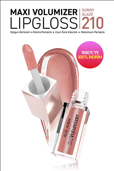 Alix Avien Maxivolumizer Lipgloss 210 - Sunny Glaze - Kalıcı ve Nemlendirici ...