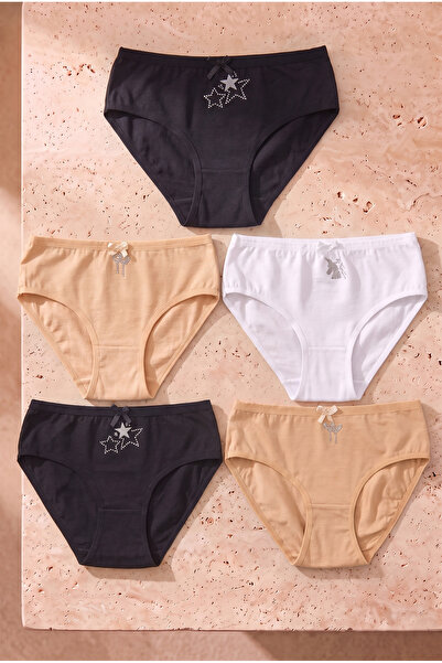 Katia&Bony Kız Çocuk 5'li Paket Çok Renkli Slip Külot