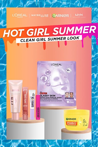 L'Oreal Paris Summer Look Seti: Maske, Nemlendirici, Maskara, Kaş Sabitleyici...