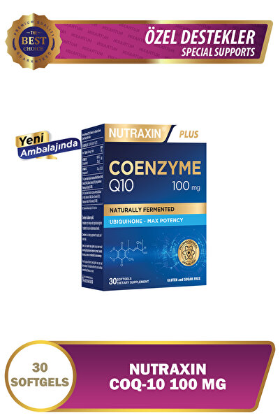Nutraxin Coq-10 Takviye Edici Gıda 30 Yumuşak Kapsül - Koenzim Q10