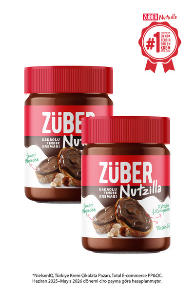 Züber Nutzilla Kakaolu Fındık Kreması 315g x 2 Adet