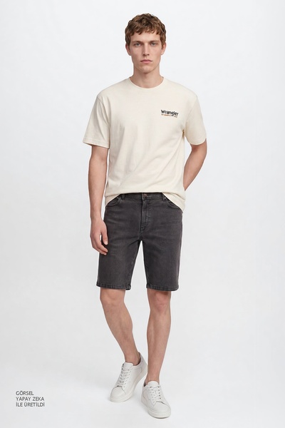 WRANGLER Texas Pamuklu Regular Fit Normal Kesim Cepli Esnek Jean Kot Denim Şort