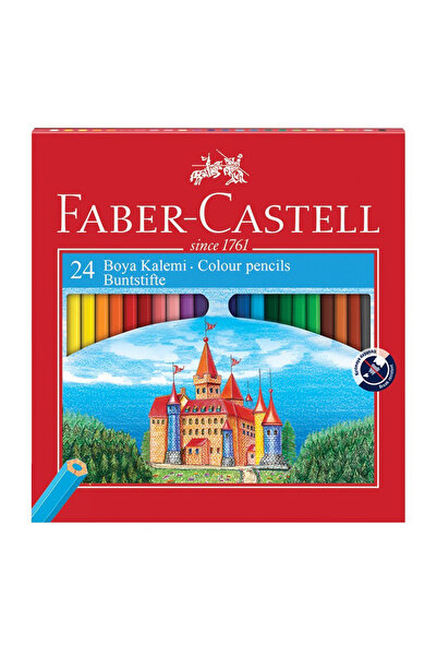 Faber Castell Full Size Cardboard Crayons 24-Piece Set, Bright Vibrant Colors...
