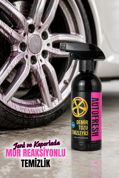 AutoFresh Demir Tozu Temizleyici Jant Ve Kaporta Ph Nötr 410 ml Sünger Hediyeli Süper Güç Profesyonel