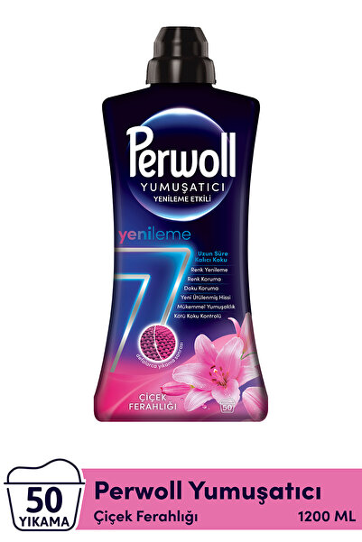 Perwoll Yumuşatıcı Çiçek Ferahlığı + Derin Temizlik + Amber 1,2 LT 3'Lü Karma Set