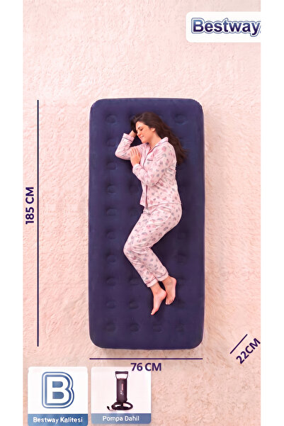 BESTWAY 67000 Tek Kişilik Şişme Yatak + 62002 Pompa 185X76X22 cm