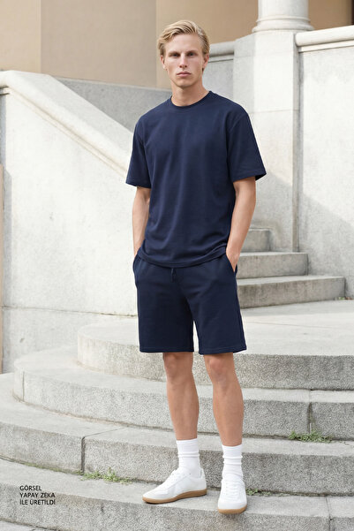 AC&Co / Altınyıldız Classics Erkek Lacivert Pamuklu Comfort Fit Rahat Kesim B...