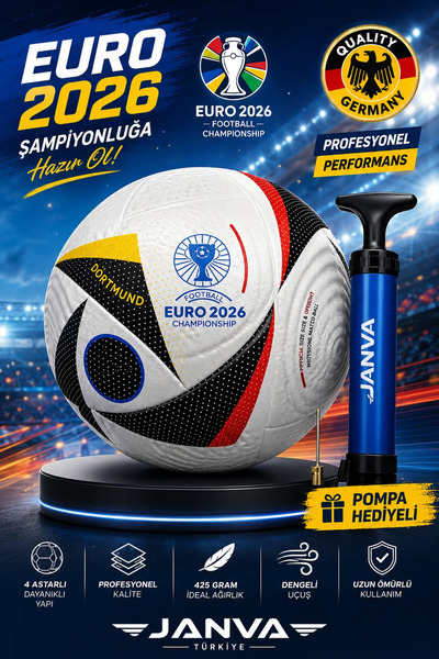Janva Pompalı Futbol Topu Lazer Kesim 425 gram 1.kalite