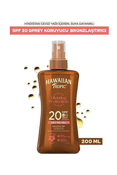 Hawaiian Tropic Glowing Protection Parlaklık ve Işıltı Etkili SPF20 Koruyucu ...