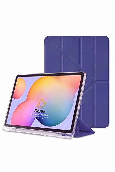 Fibaks Galaxy Tab A9 Plus Sm-x210 3 Katlama Standlı Kalem Bölmeli Pu Deri Yum...