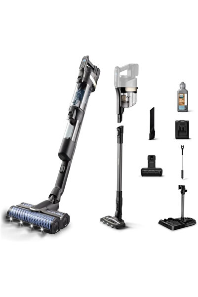Philips 9000 Serisi AquaTrio Kablosuz Dikey Süpürge, Otomatik Temizleme ve Şa...