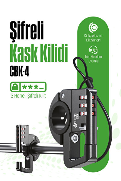 Nukrotech CBK-4 Şifreli Motosiklet Kask Kilidi