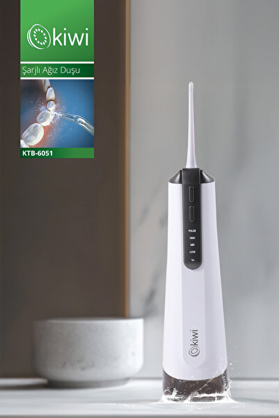 Kiwi KTB-6051 Şarjlı Ağız Duşu | 220 ml Su Haznesi | 3 Basınç Seviyesi | Kola...