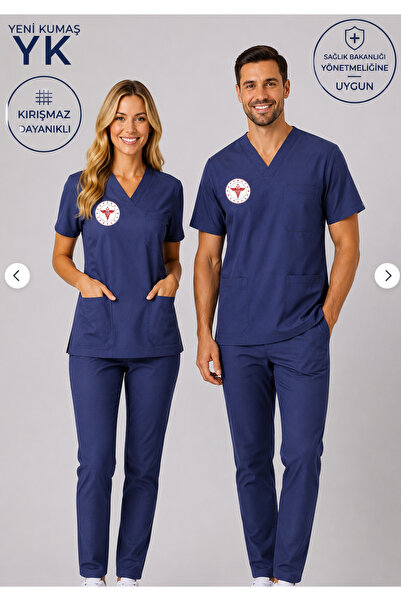 Simirna Üniforma Patriot Blue Logo Lycra uniforma medicinske sestre | U sklad...