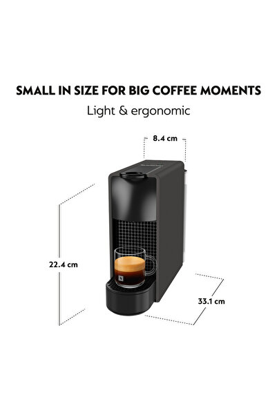 Nespresso Essenza Mini C30 Matt Black Kahve Makinesi