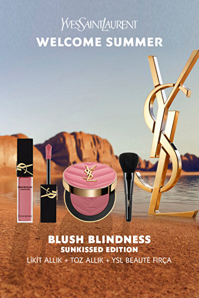 Yves Saint Laurent Blush Blindness Makyaj Seti Make Me Blush Toz Allık 84 & L...