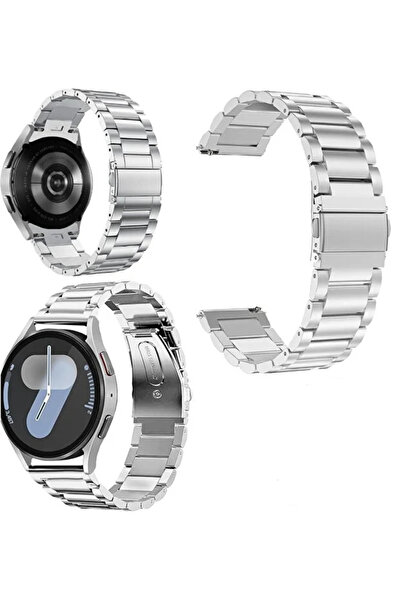 Fibaks Xiaomi Mi Watch Color Krd-04 Akıllı Saat Kordonu Metal Kordon Kayış Bi...