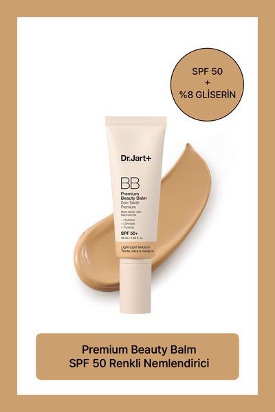Dr.Jart+ Premium Beauty Balm SPF50+ Renkli Nemlendirici - 1.5 Light-Light Med...